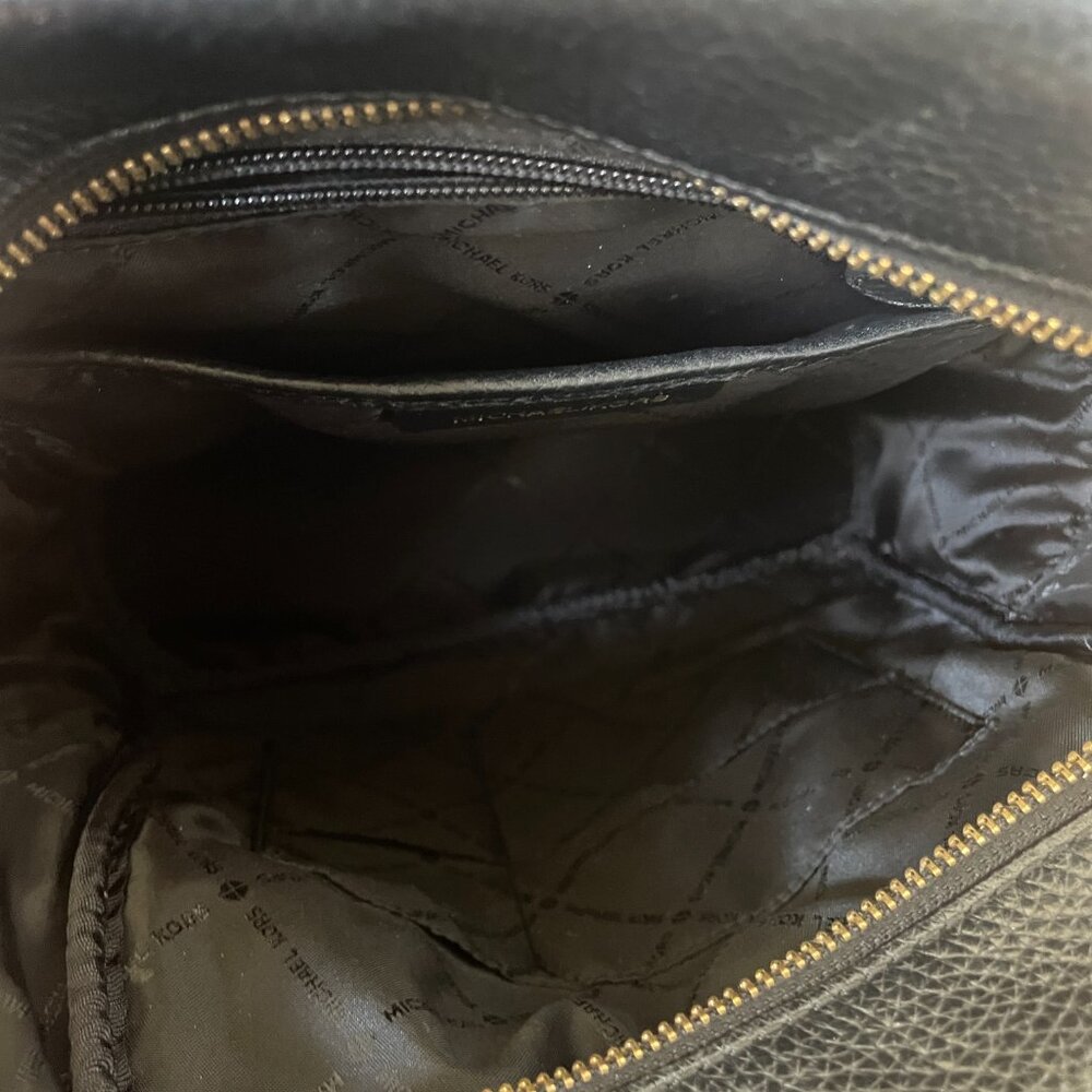 Michael Kors Abbey Medium Studded Pebbled Leather Backpack - Picture 8 of 11